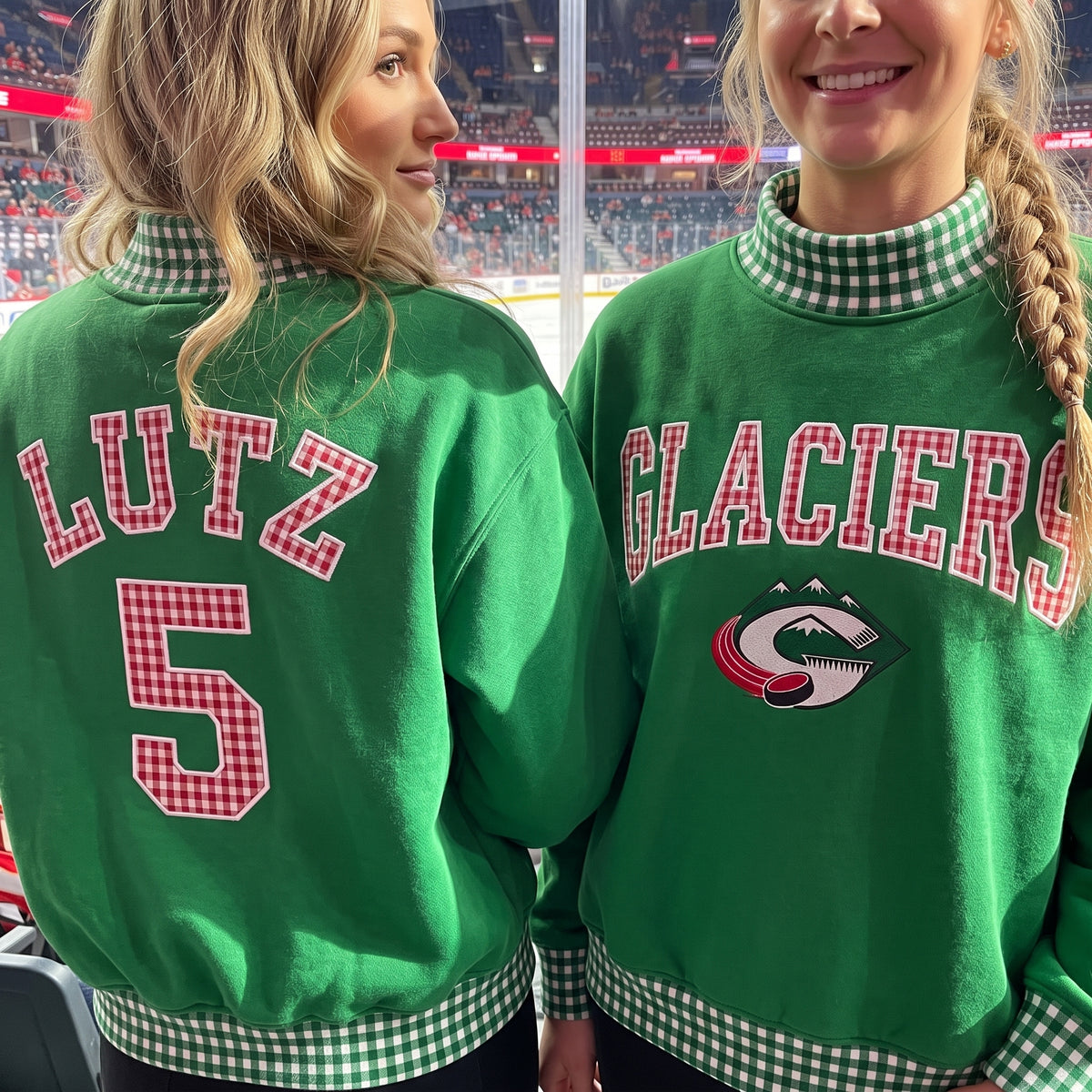 Build Your Own Team — Custom Appliqué Gingham Mockneck