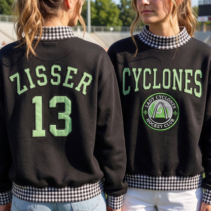 Build Your Own Team — Custom Appliqué Gingham Mockneck